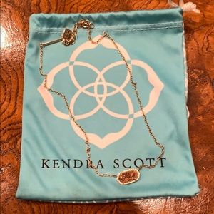 Kendra Scott Elisa Rose Gold Pendant Necklace